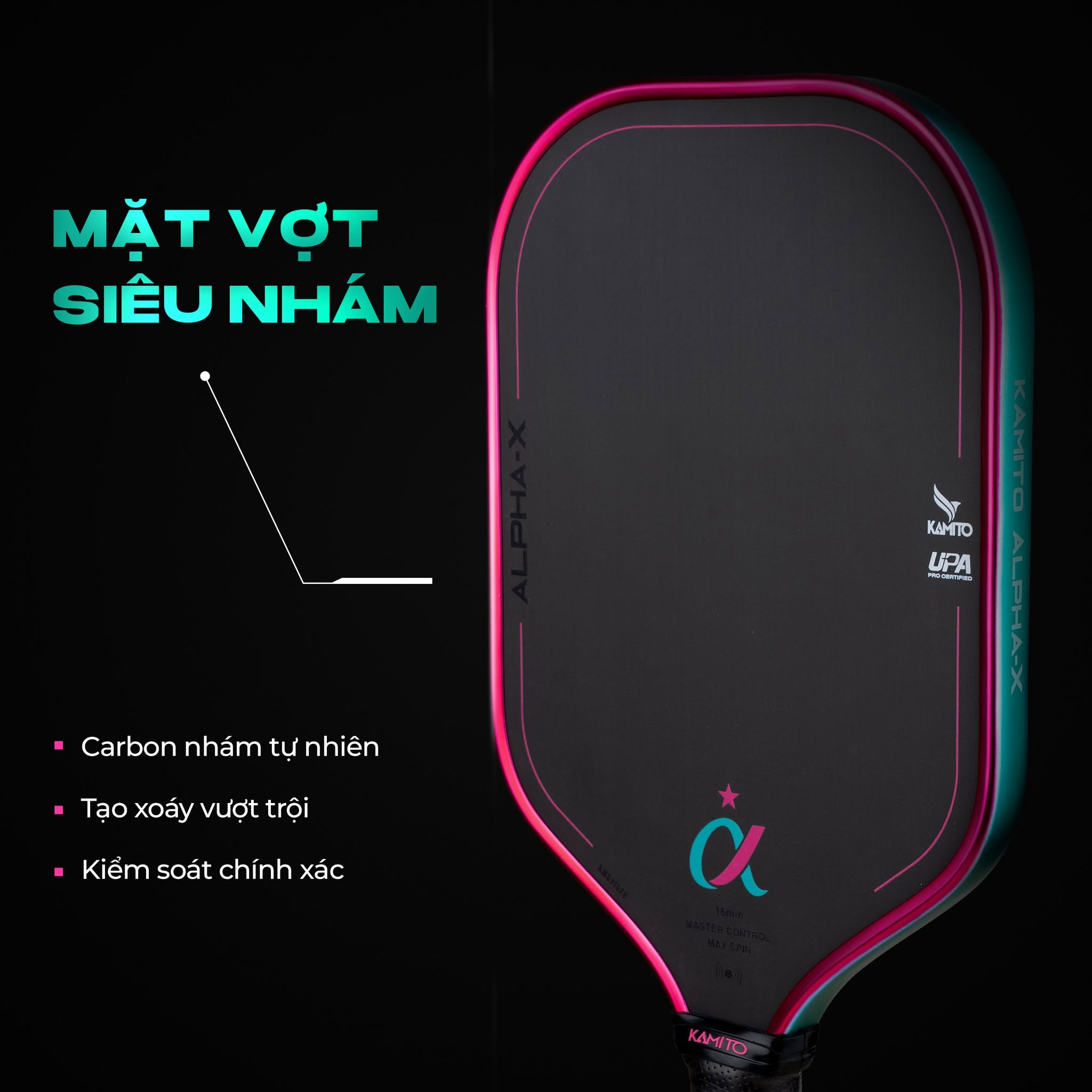Mặt vợt Carbon Toray siêu nhám