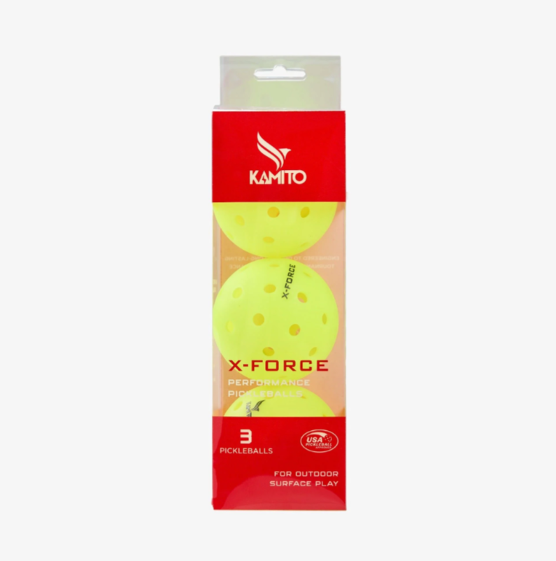 Bóng Thi Đấu Pickleball Kamito X-Force hộp 3 quả