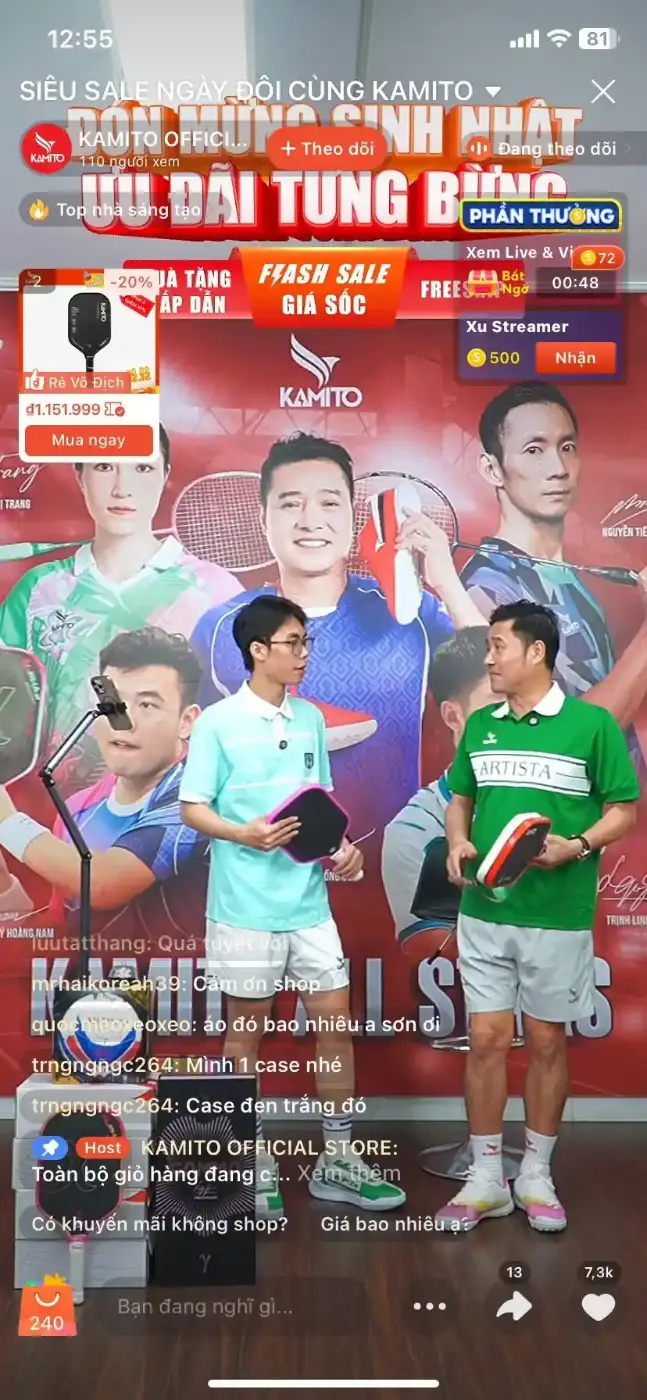 Shopee KAMITO OFFICIAL STORE livestream